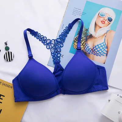 Front Clre Bras Lift Up Lingerie for Women Push Cross Back Underwear Seamless Sports Support Fitness Solid Color 250122