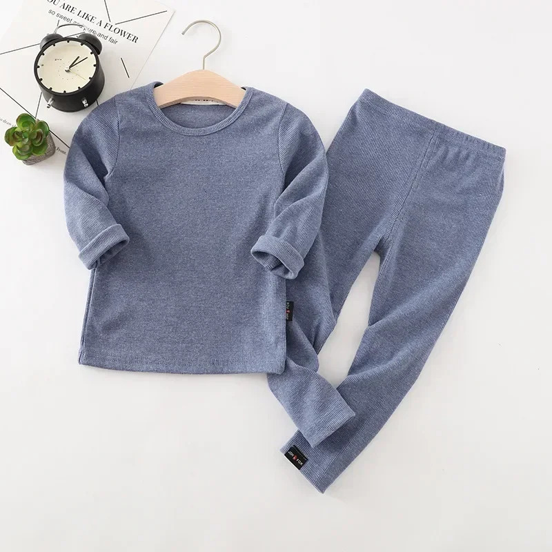 Baby Kids Pajamas Sets Cotton Boys Sleepwear Suit Autumn Girls Pajamas Long Sleeve Pijamas TopsPants 2pcs Children Clothing 250121