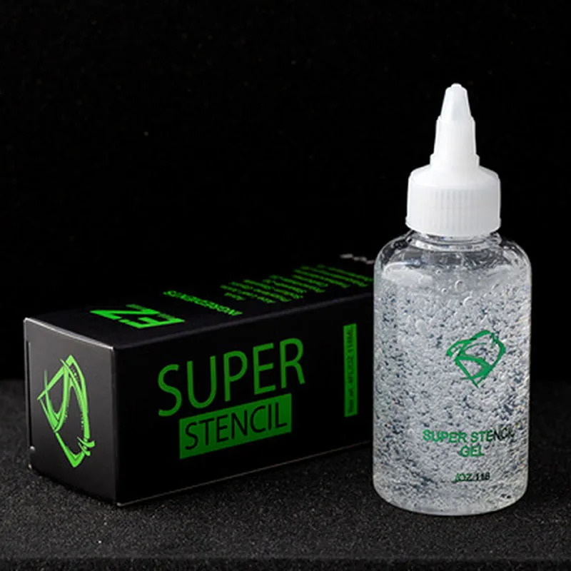 SUPER STENCILGEL Tattoo Equipment Transfer Paper Transfer Gel EZ Transfer Gel Oil 4OZ Purple Transparent 118ml/bottle 250114