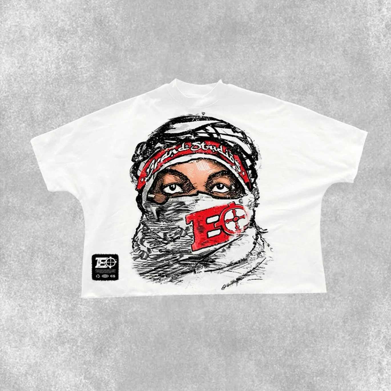 T Shirt Y2K Harajuku Hip Hop Gothic Graphic Print Oversized TShirt Mens Womens New Round Neck Cotton Short Sleeve Tops Clothes W250117