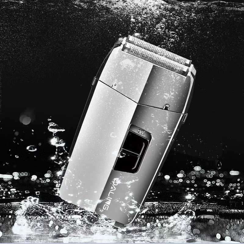 Wet dry 2-in-1 rechargeable electric shaver suitable for male beard and body hair trimmers electric shaver can wash bald shaversW250117