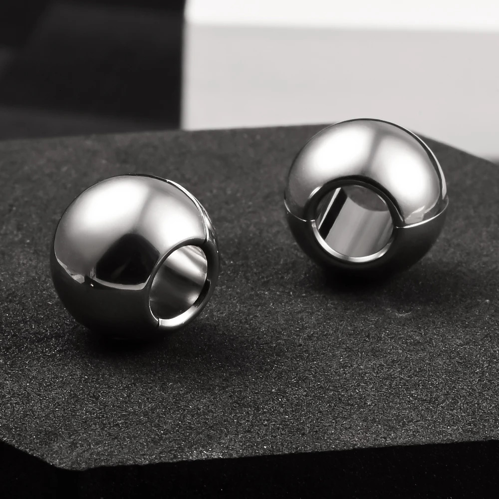 Vanku 2PCS Daily Casual Ear Weights Hangers Lobe Cuff Ear Gauges Plug Expander Stainless Steel Piercing Women Men Body Jewelry 250108