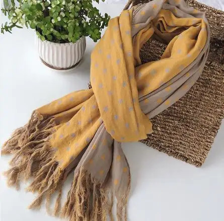 Japanese Winter Cotton Warm Women Scarf Double-sided Plaid Thickened Warm scarf Air-conditioned Shawl For Lady 250120