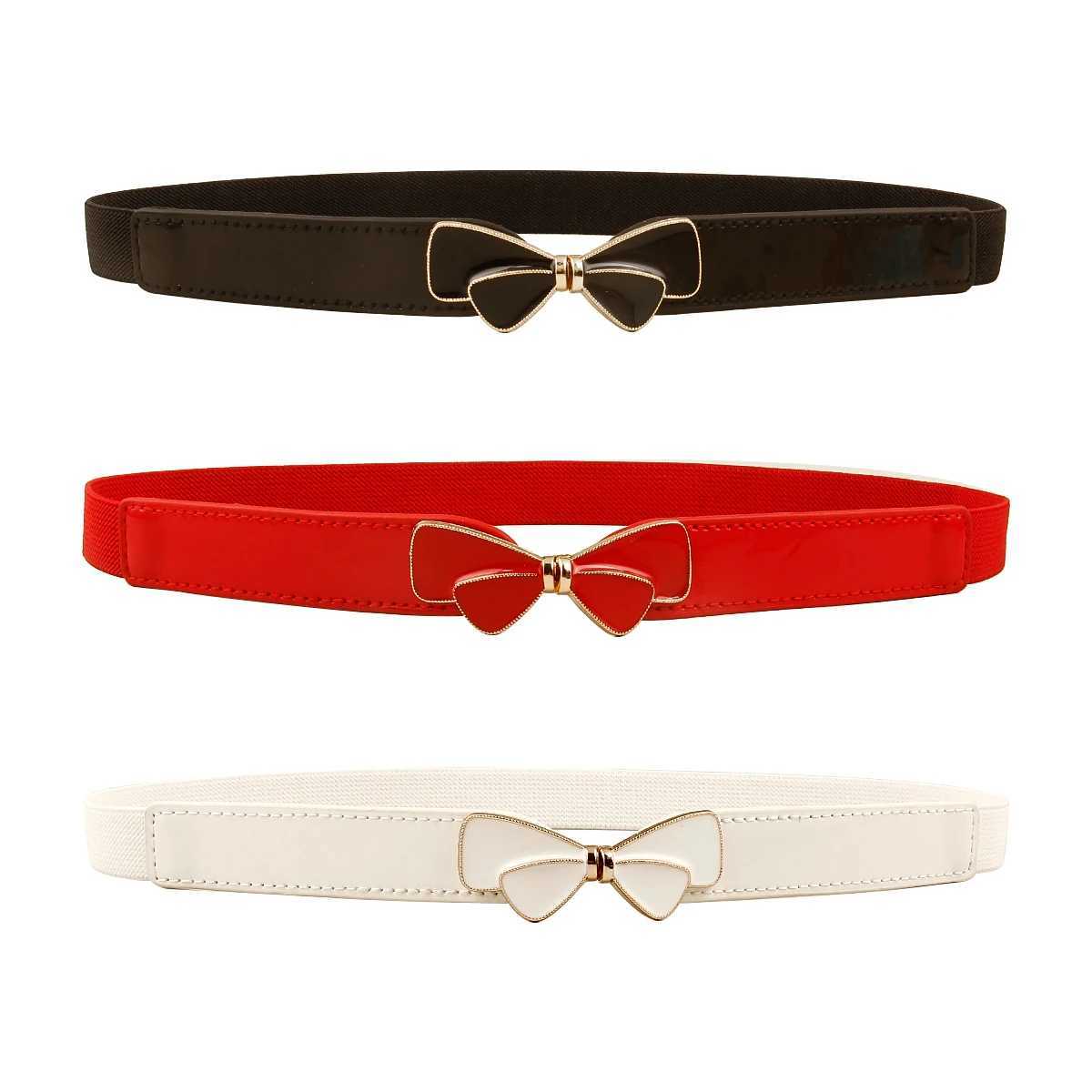 Women Skinny Belt for Dresses Ladies Fashion Elastic Belts Waist Band Cinch Waistband W250120