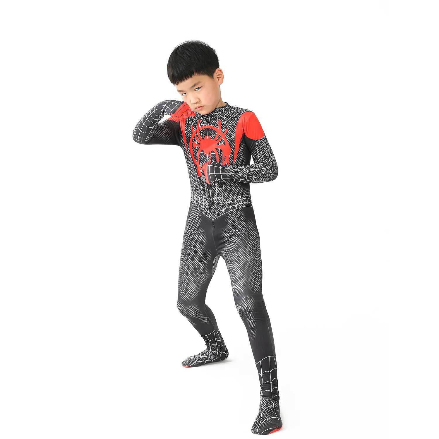 New Miles Morales Far From Home Cosplay CoStume Zentai CoStume superhero Bodysuit Spandex Suit for Kids Custom Made W250117