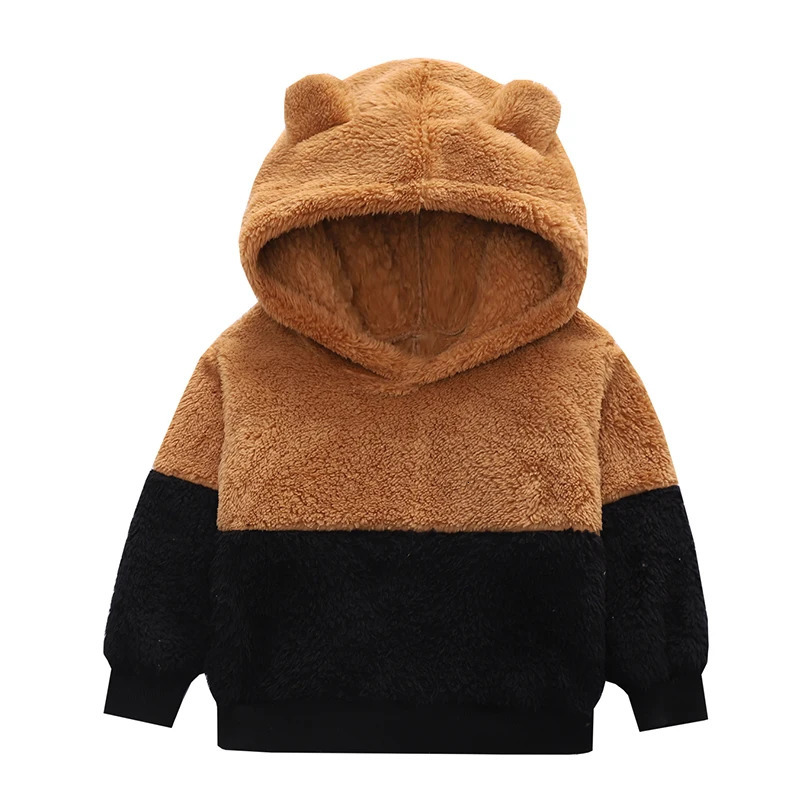 Spring Baby Kids Fashion Hoodie Jackets Autumn polar fleece Outerwear For Toddler Girls Jackets 2-6 Yrs Kids Hooded Sweatshirt 250121