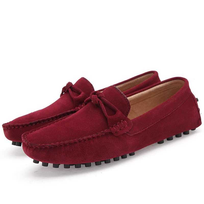 Men Loafers Walking Footwear Men Comfy Boat Casual Shoes Men Comfy Suede Shoes Men Flat Designer Shoes Italian Shoes LightweightXJ250118