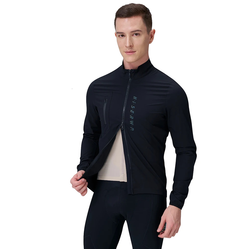 HISERWA Mens Cycling Jacket Waterproof Bicycle Long Sleeve Windbreaks High Quality MTB Road Raincoat Bike Cycle 250122