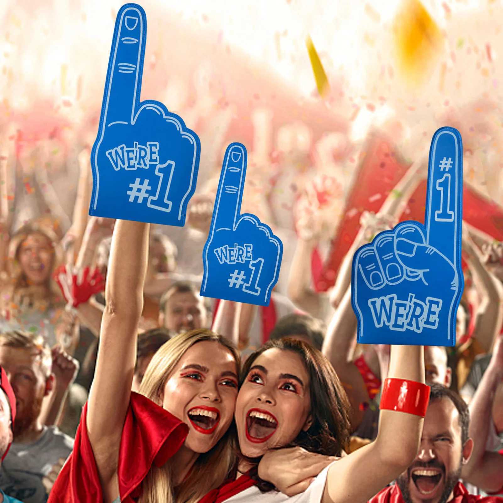 Finger Foams Universal Large Foams Fingers Cheerleading Props Hand Sports Favors Cheering Palm Party Props Foam Fan FingerW250121