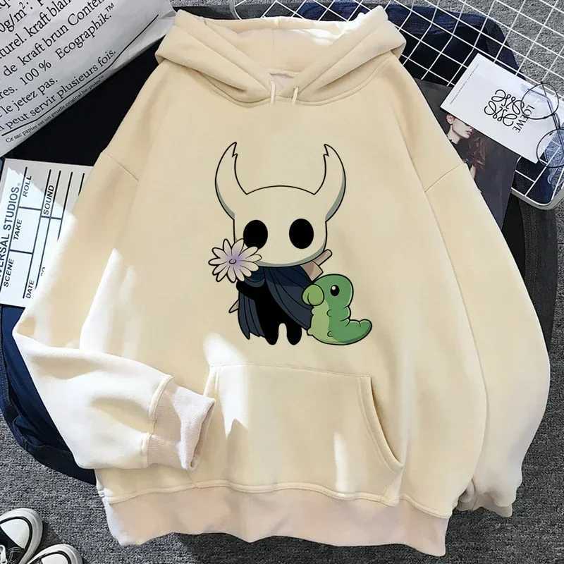 Fashion Trend Hollow Knight Hoodie Korea Ulzzang Grunge Y2k Aesthetic Fmale Plus Size Autumn and Winter Pattern Streetwear W250117