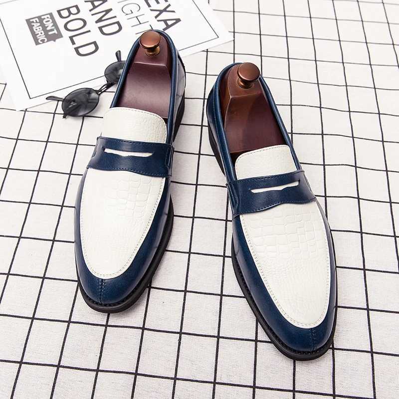 Fi Men Loafers Slip Classic British Style Casual Dress Shoes Classic Social Leather Shoes Elegant Original Boat ShoesXJ250118