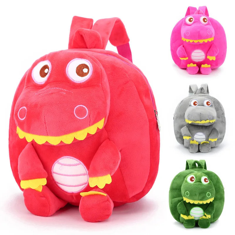 Cartoon Dinosaur Kids Backpack Cute 3D Animal School Bags for Boy Girl Autumn Winter Plush Kids Kindergarten Schoolbag 250121