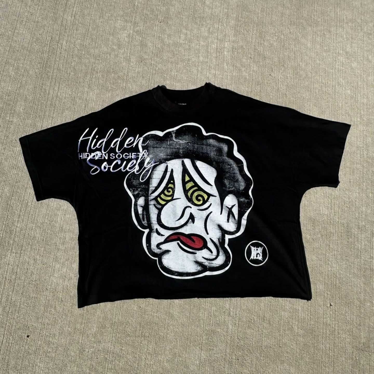 Y2K Fashion Clothes Harajuku Cartoon Character Graphic Printed T Shirt Casual Drop Sleeves Cotton Oversized T Shirt Mens Womens W250117