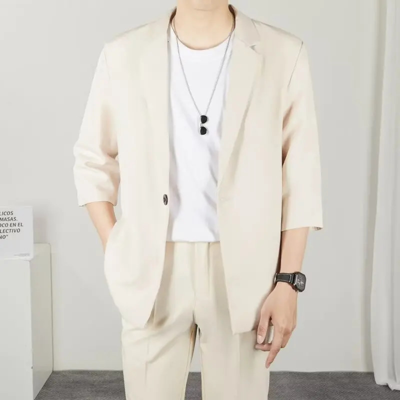 Spring Autumn Mens Suit Jackets Korean Clothes Men Formal Man Clothing Blazzer Casual Sacks Male 250115