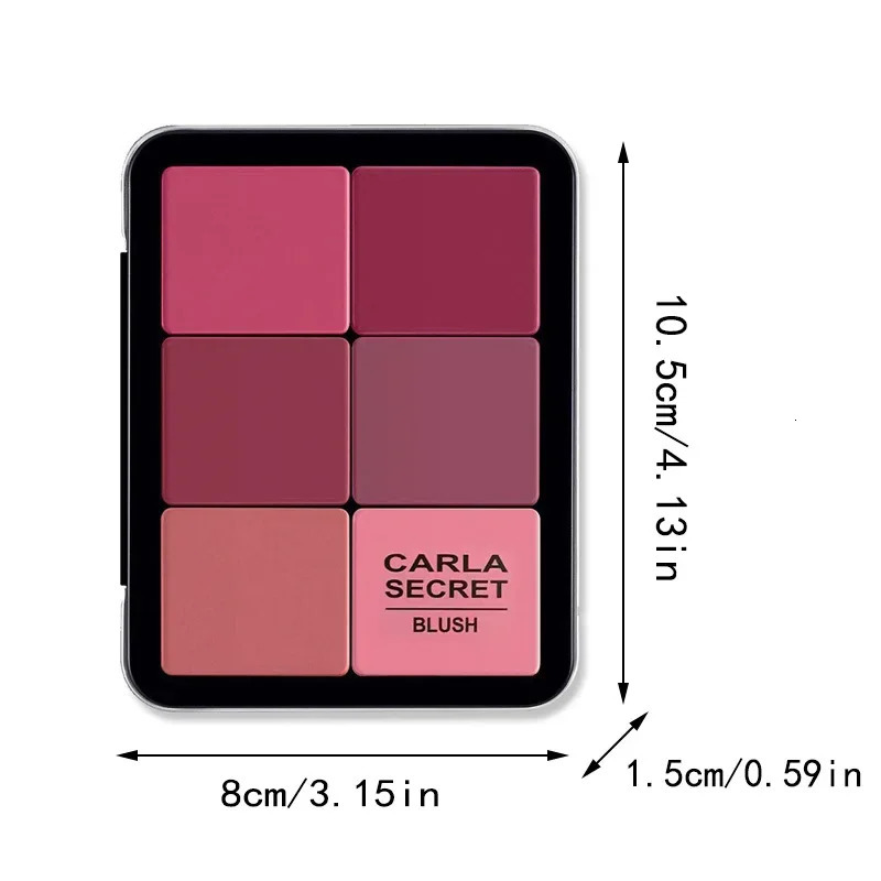 12 Colors Concealer Blush 2 in 1 Plate Long-Lasting Pearlescent Multicolor Blusher Contour and Highlighter Palette 250121