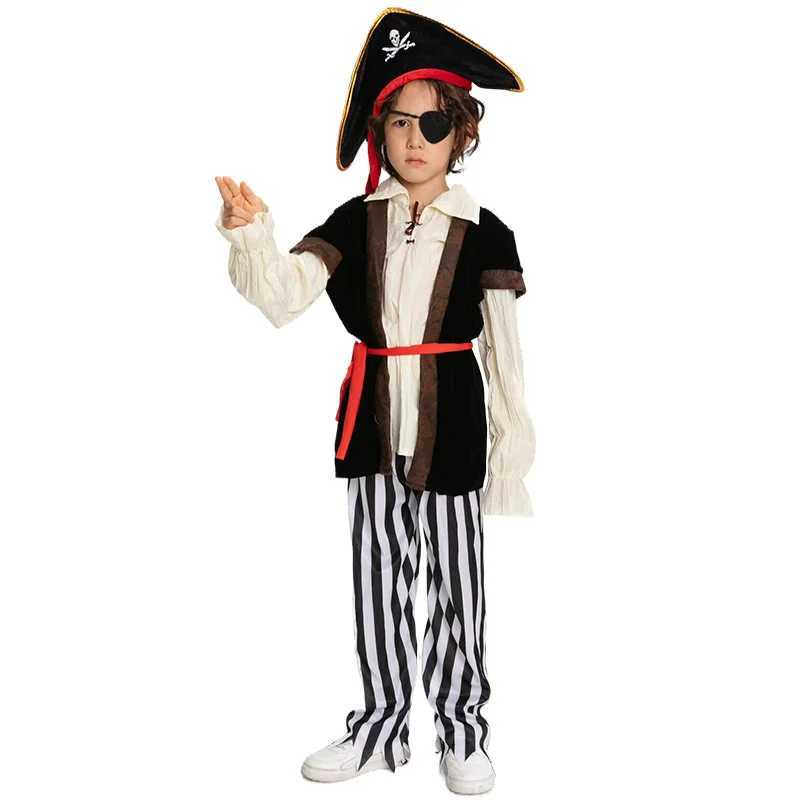 Childrens Halloween Pirate Costumes for Boys Kids Children Pirate Costume Fantasy Kids Cosplay Clothing W250117