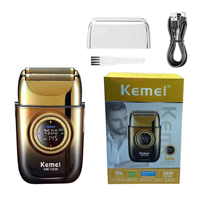 Kemei T228 new electric shaver with LED display screen rechargeable shaver shaverW250117
