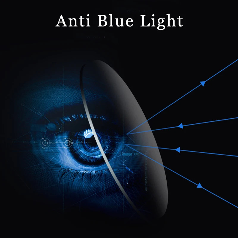 CATERSIDE Retro Square Glasses for Men TR90 Frame Anti Blue Light High Quality Computer Reading Glasse Optical Eyewear 250110