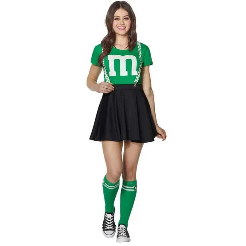 Sexy Japanese High School Girl Cheerleader Glee Style M Fancy Dress Halloween Cheerleading Cosplay CostumeW250121