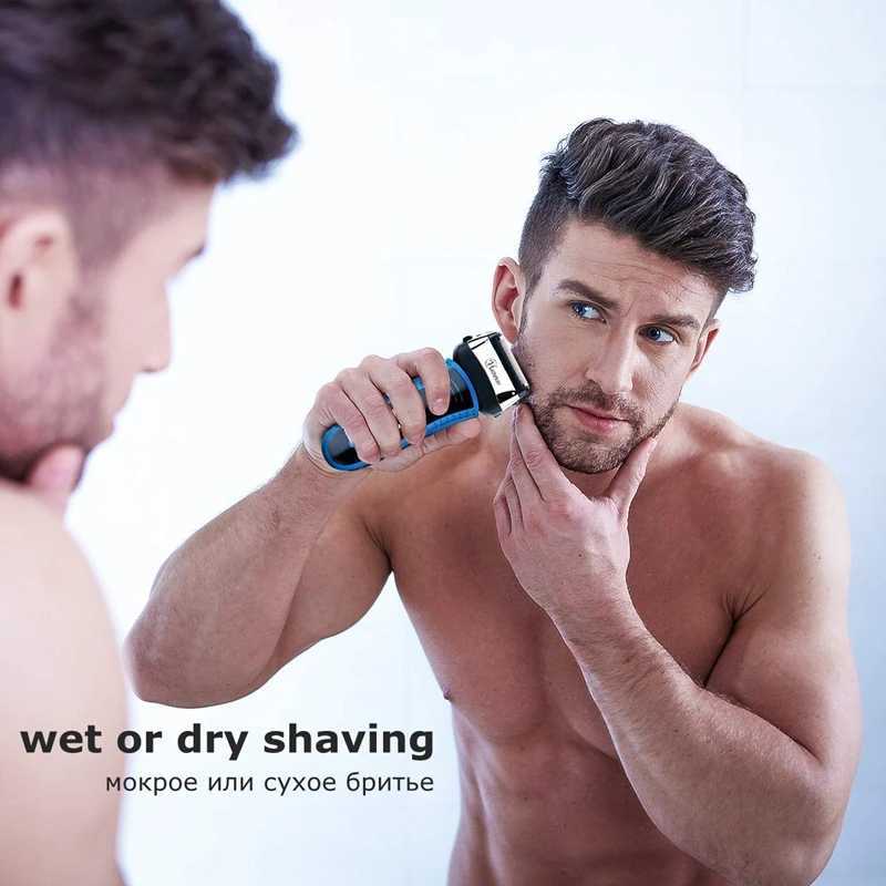 3D Beard Electric Shaver For Men Wet Dry Facial Electric Razor Foil Shaving Mane For Men RechargeableW250117