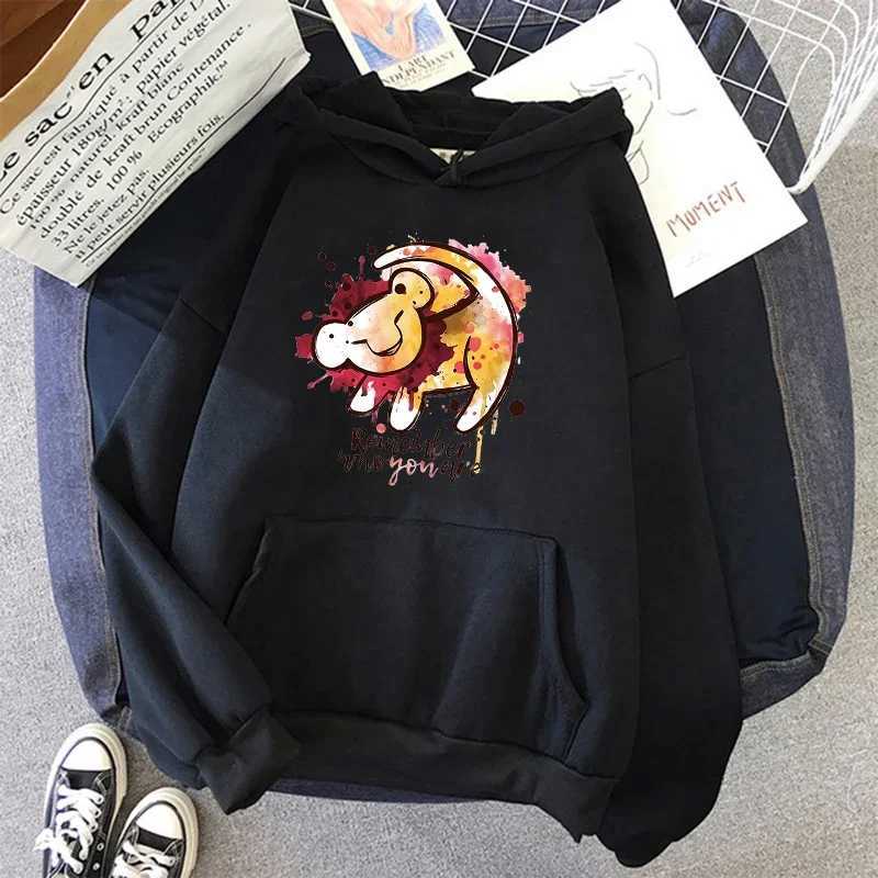 Y2k 90s Hoodies Anime KAWaii No Eyes Hoodie The Lion King Sweatshirt Women Clothes Hoody W250117