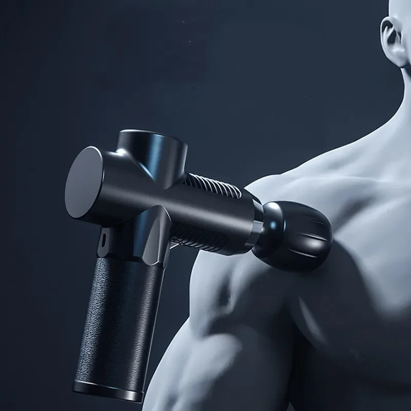 High Speed Vibration Fascia Gun Power Muscle Massage After Fitness Decompose Lactic Acid Relief Therapy Pain Relax Body 250108