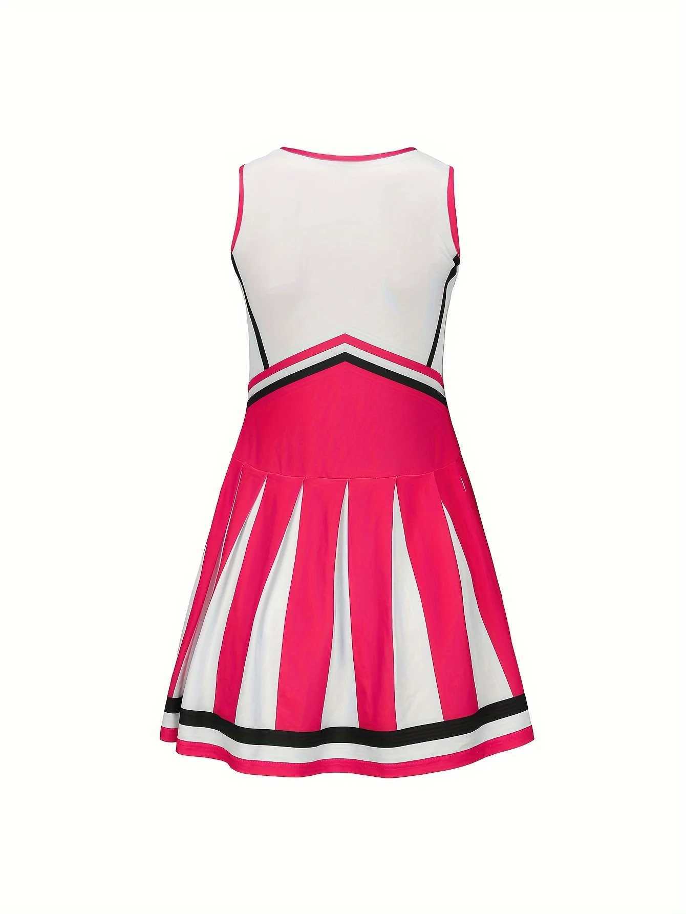 Cheerleader Sports Girls Kids Holiday Party Homecoming Season Performance Dress Slim Skirt Suit Super Bowl Christmas CostumesW250121