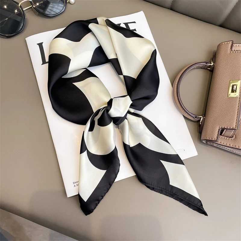 Spring/Summer New 70 Square Scarf Fashion Chiffon Silk Scarf Versatile Thin Neck Scarf W250118