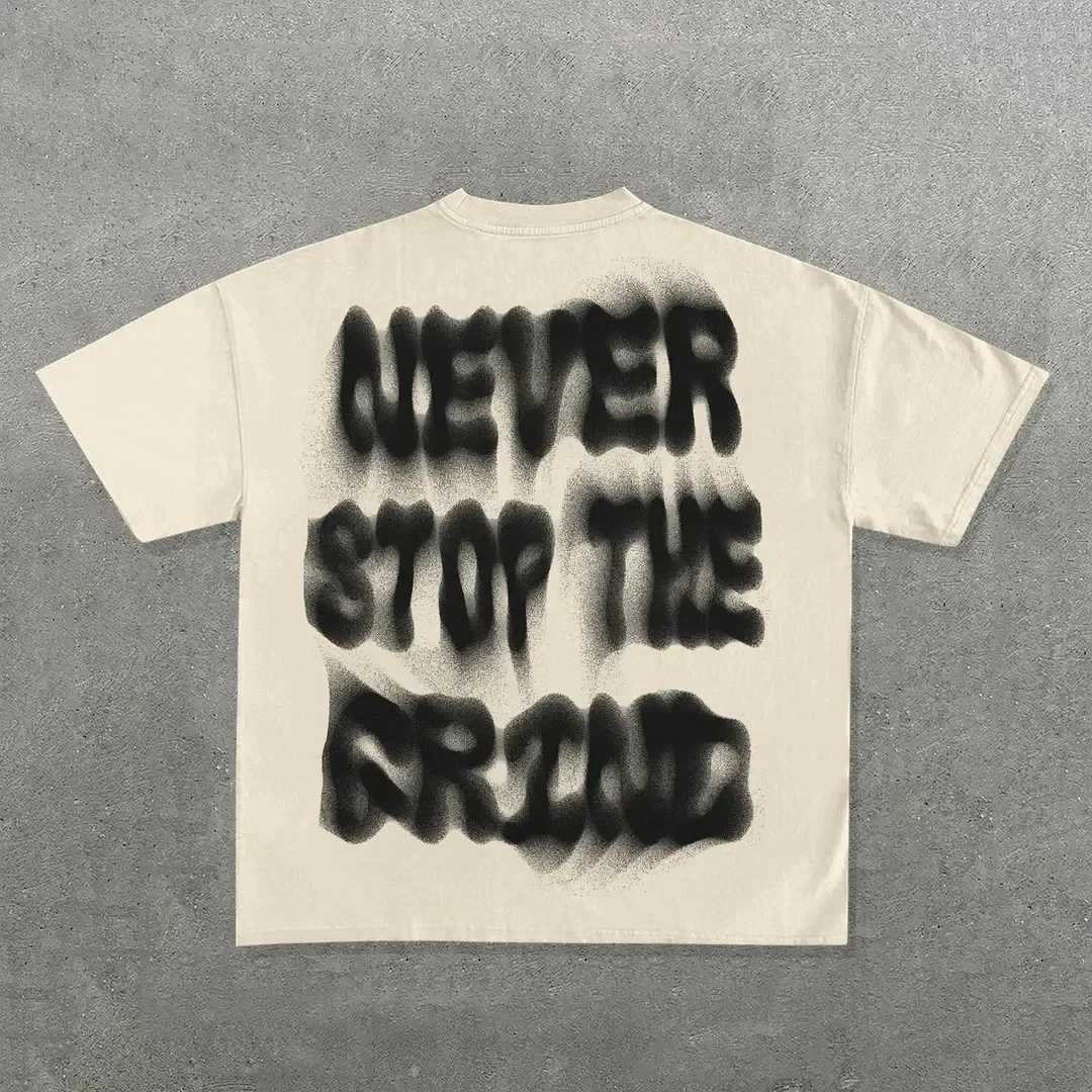Streetwear Y2k T Shirt Mens Harajuku Hip Hop Graphic Print Oversized Cotton Round Neck TShirt New Gothic Short Sleeve Tops Ins W250117