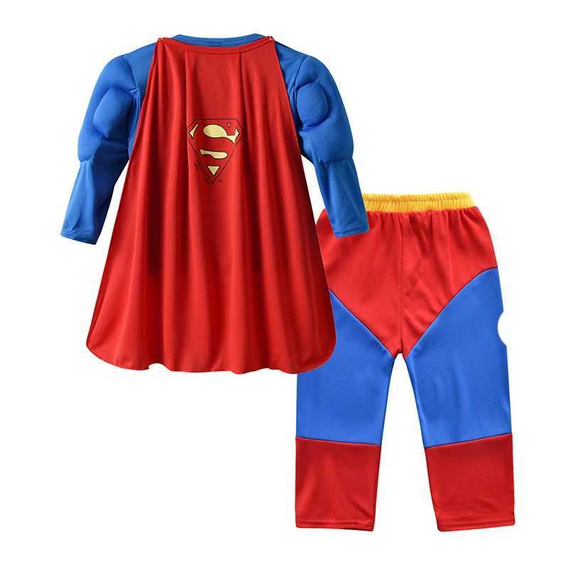 Boys Cosplay CoStume Kids Girls Tops Pants Cloak MUscle Suit Children Party Halloween CoStume Clothes W250117
