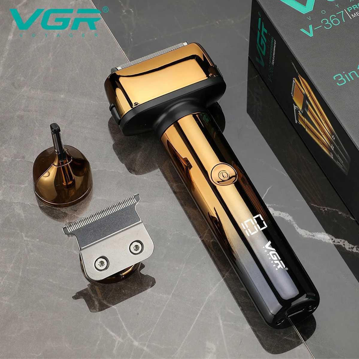 Original VGR 3in1 Foil Electric Shaver For Men grooming kit Facial Beard Hair Eyebrow Trimmer Rechargeable Electric RazorW250117