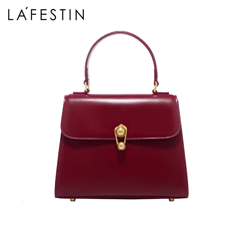 LA FESTIN 2024 New Designer Classic Top Handle Handbag Large Capacity Shoulder Messenger Fashion Leather Bag