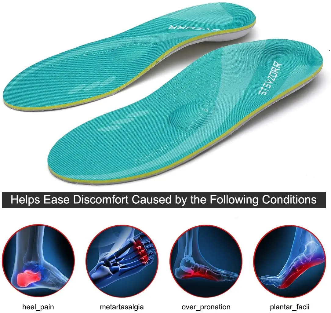 Plantar Fasciitis Insoles Arch Support Comfortable Orthopedic Shoes Relieve Foot Pain Flat Feet Standing Walking Running 250114