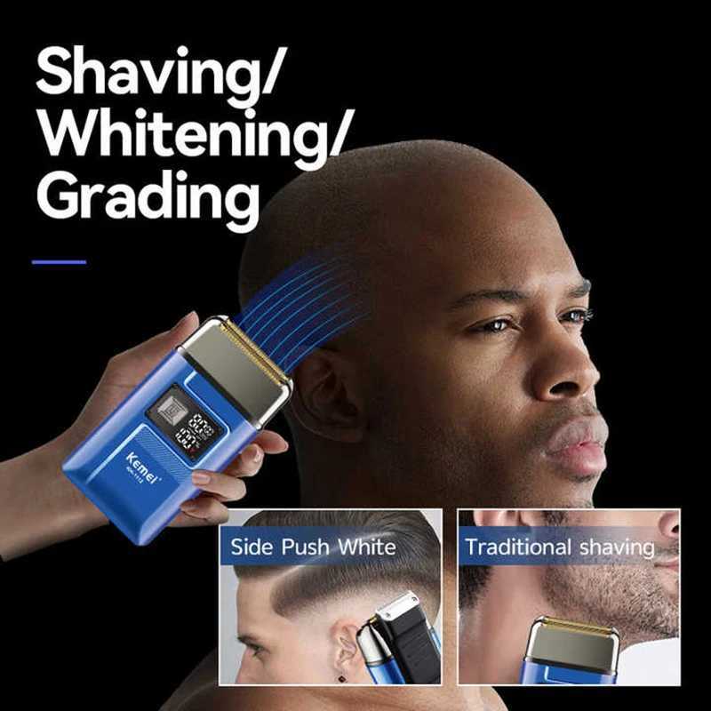 Chemical Rechargeable Hair Shaver For Men Beard Electric Shaver Face Electric Razor Mens Bald Head Shaving Mane Wet DryW250117