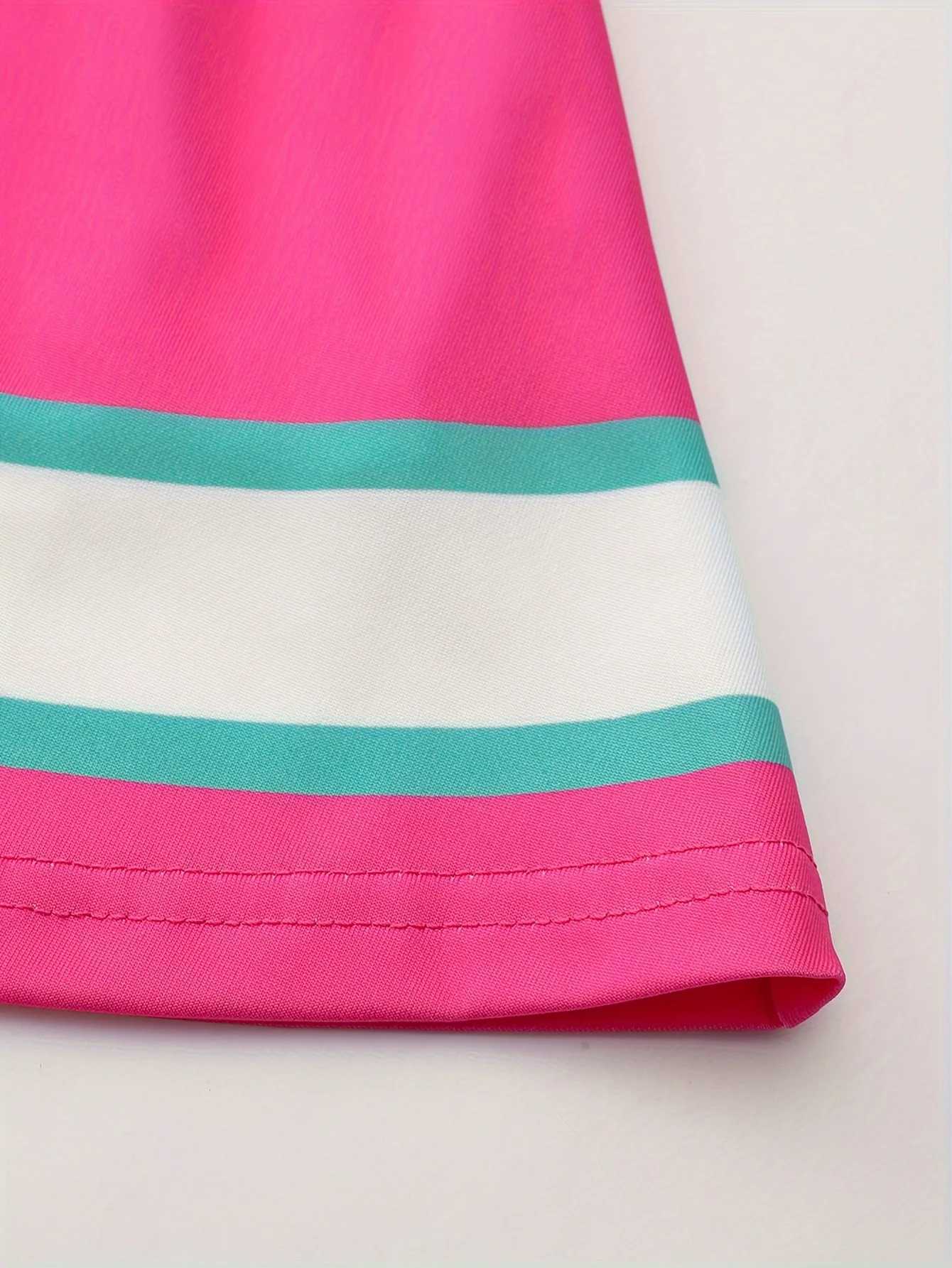 Love Printed Cheerleader Skirt Suit Girls Kids Back to School Season Cute Performance Uniforms Send Pom PomsW250121