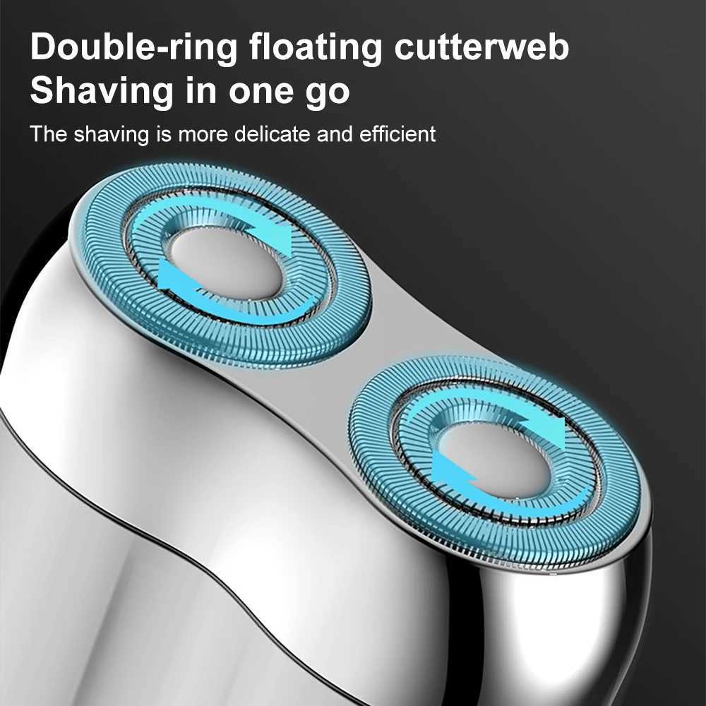 INSMART Mini Electric Shavers Portable Razor Men Type-C Rechargeable Shaving Beard Mane Trimmer Dry Wet Shaving WashableW250117
