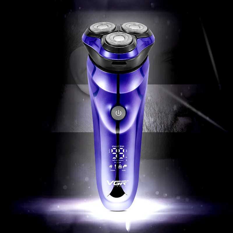 Mens Electric Shaver For Men Razor Smart Beard Shaving Beard Timmer Ipx7 Waterproof Shaving Mane LCD Display Electric RazorW250117