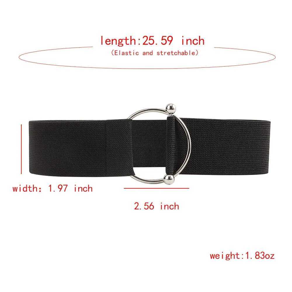 1 Piece Black Color Fashion Style Belt Womens Elastic Belt A New Autumn Collection W250120