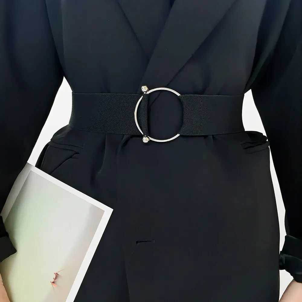1 Piece Black Color Fashion Style Belt Womens Elastic Belt A New Autumn Collection W250120