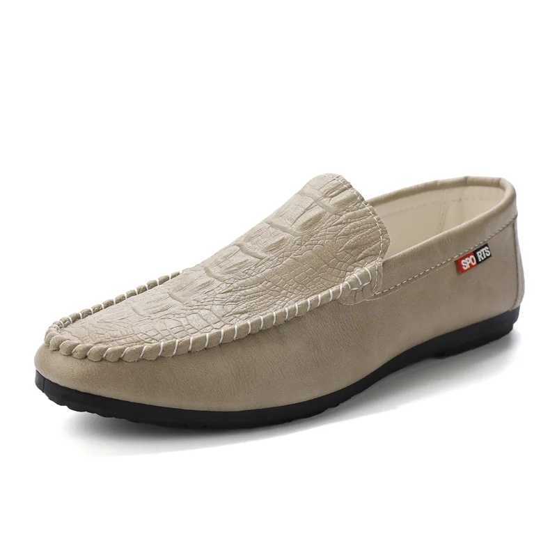 Men Loafers Casual Shoes Boat Shoes Mens Mocassins 2023 New Fi Driving Shoes Slip Walking Flats Leather Mocassin HommeXJ250118
