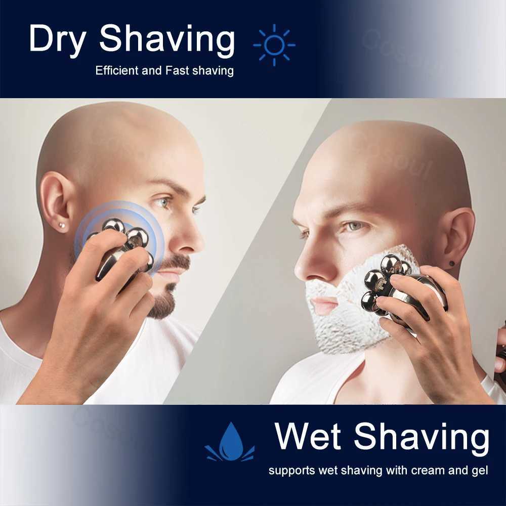 Shaver for Men Electric Shaver Bald Head Shaver 5 in 1 Hair Clipper for Bald Man Beard Trimmer Shaving Mane Bald Head Razor 7W250117
