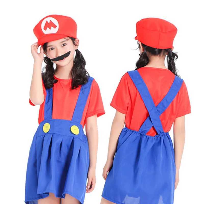 Game Anime Halloween Costumes for The Funny Super Brothers Mario Children Fantastic Edition Suits W250117