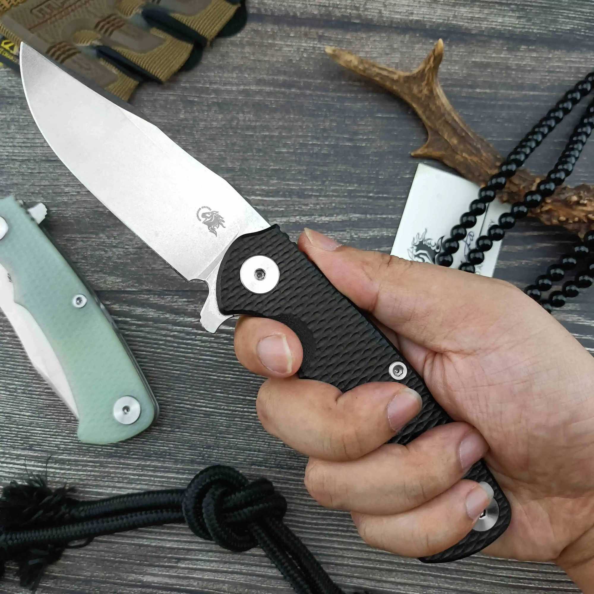 Rick Hinderer XM18 Jackknife D2 blade G10 Hand Outdoor Tactical Hunting self-dense knife EDC cam hiking tool knifeXJ250118