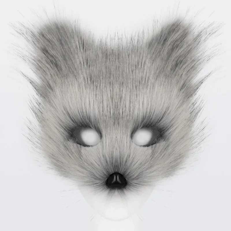 Foxes Mask+Tail +Gloves Set Halloween Cosplays Costume Accessory Theme Party Dress Up Props Carnival Party Costumes Accessories W250117