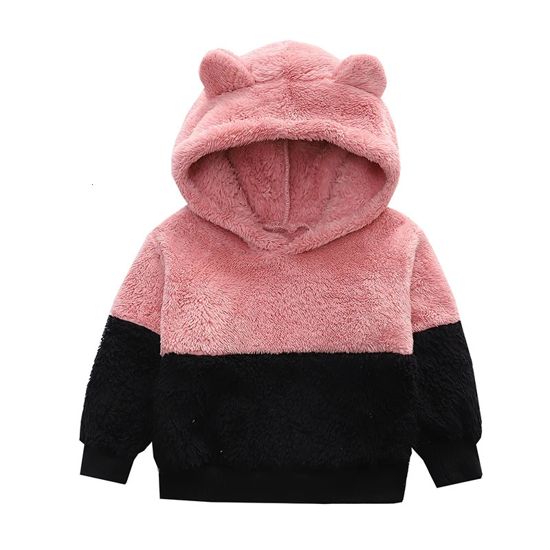 Spring Baby Kids Fashion Hoodie Jackets Autumn polar fleece Outerwear For Toddler Girls Jackets 2-6 Yrs Kids Hooded Sweatshirt 250121