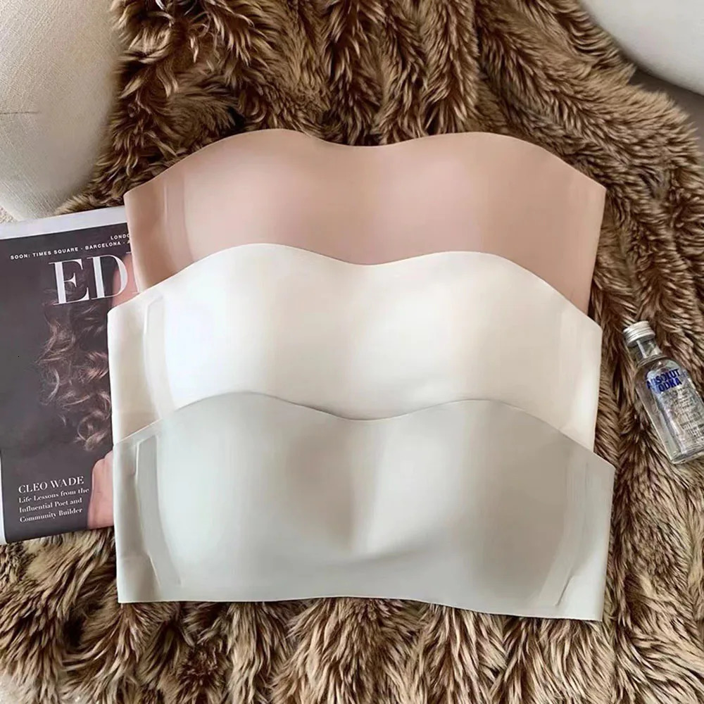 Summer Strapless Bra Women Underwear seamless Push Up Brassiere Invisible Small Chest Tube Top Antilight Wedding Womens 250122
