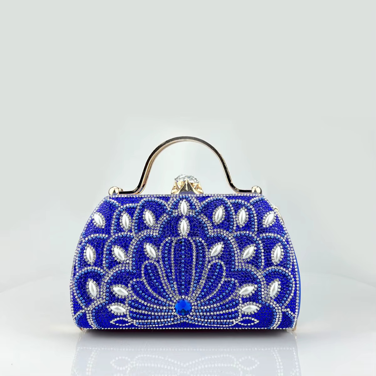 New Arrival Wer Crystal Wedding Bridal Clutch Purse Designer Women's Dinner Party Tail Handbags Dia Bags