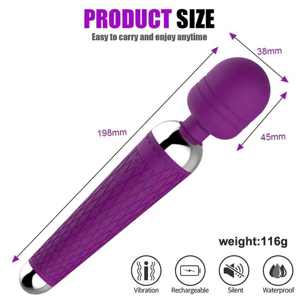 10 Speed Vibrator Sex Toys for Woman Dildo Magic Wand Anal Clitoris Stimulator Wireless Vibrator Female Masturbator Sexy Toys 18 W250117