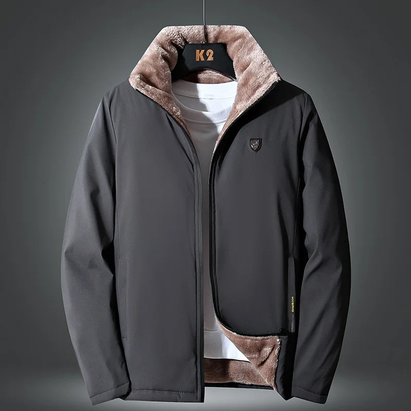 Men Winter Windproof Warm Thick Fleece Jacket Men Fashion Casual Coat Men Autumn Outwear Outdoor Classic Jacket Men 250117