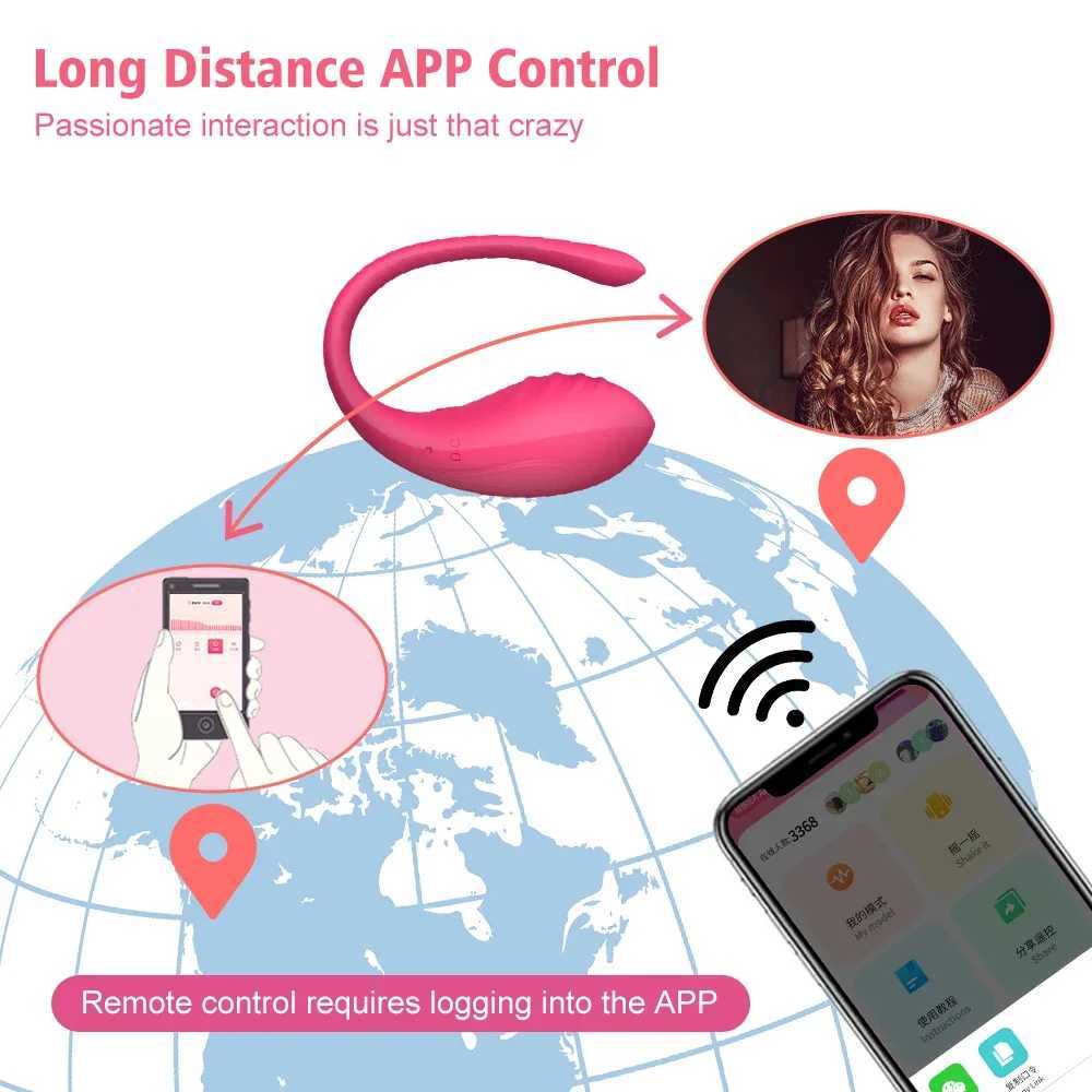 Wireless Bluetooth Vibrating Egg G Spot Dildo Vibrator for Women APP Control Panties Vibrator Clit Female Vibrating Sex Toy W250117